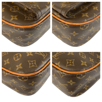 Louis Vuitton Monogram Hudson GM Brown Gold Shoulder Bag Pochette — view 4