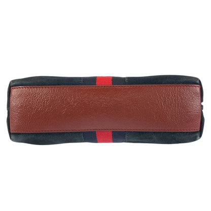Gucci Sherry Line Ophidia Navy Red Gold Shoulder Bag Pochette — view 9