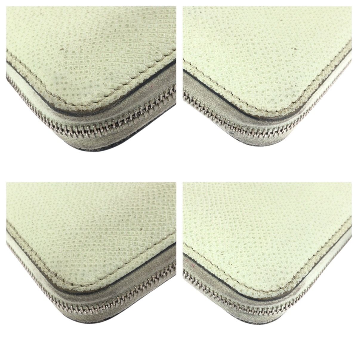 Hermes Azap Silk in Compact Light Green Silver Veau Coin Purse — view 3