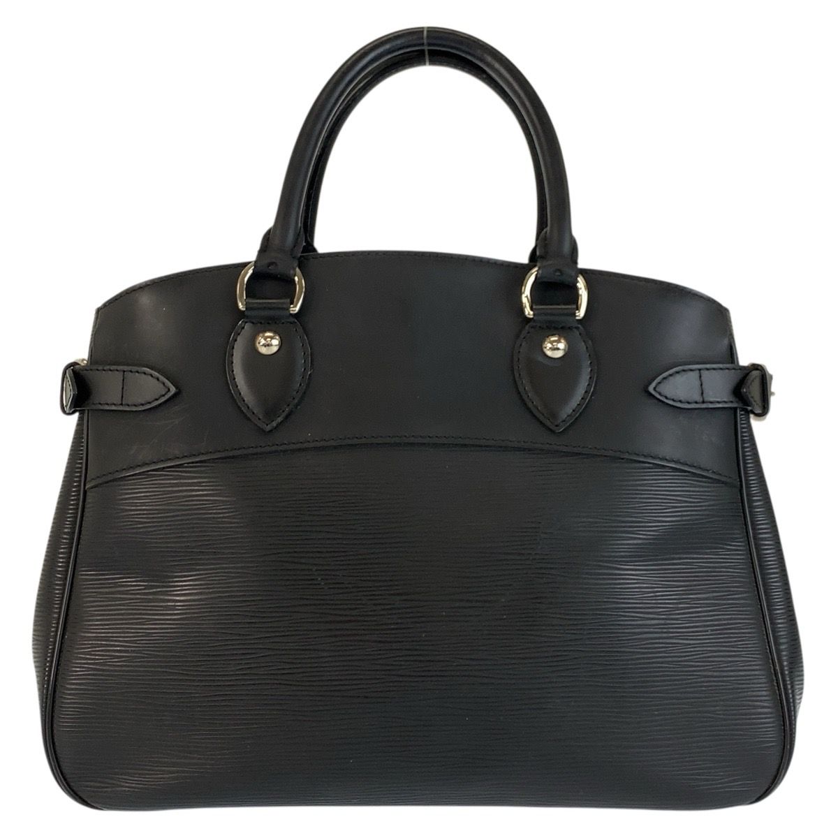 Louis Vuitton Epi Passy PM Noir Black Silver Leather Tote — view 2