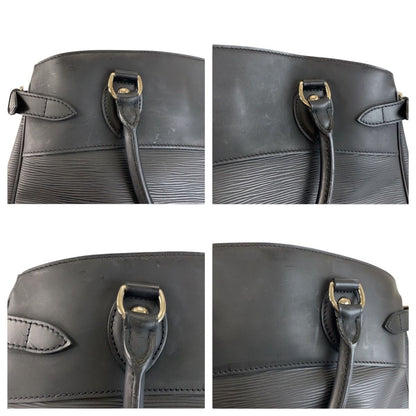 Louis Vuitton Epi Passy PM Noir Black Silver Leather Tote — view 5