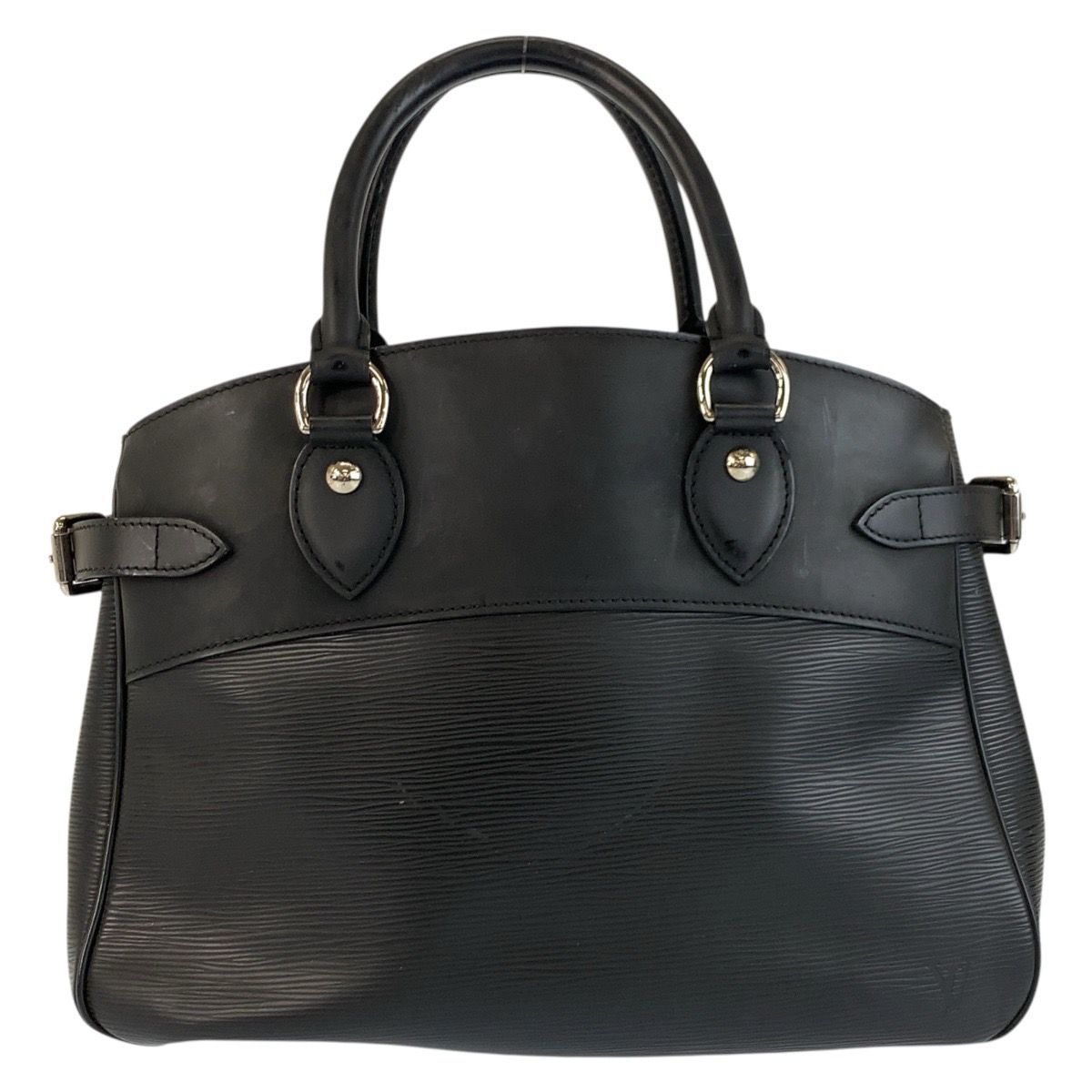Louis Vuitton Epi Passy PM Noir Black Silver Leather Tote