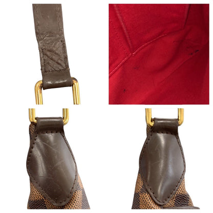 Louis Vuitton Damier Blue Msbeli PM Brown Gold Shoulder — view 5