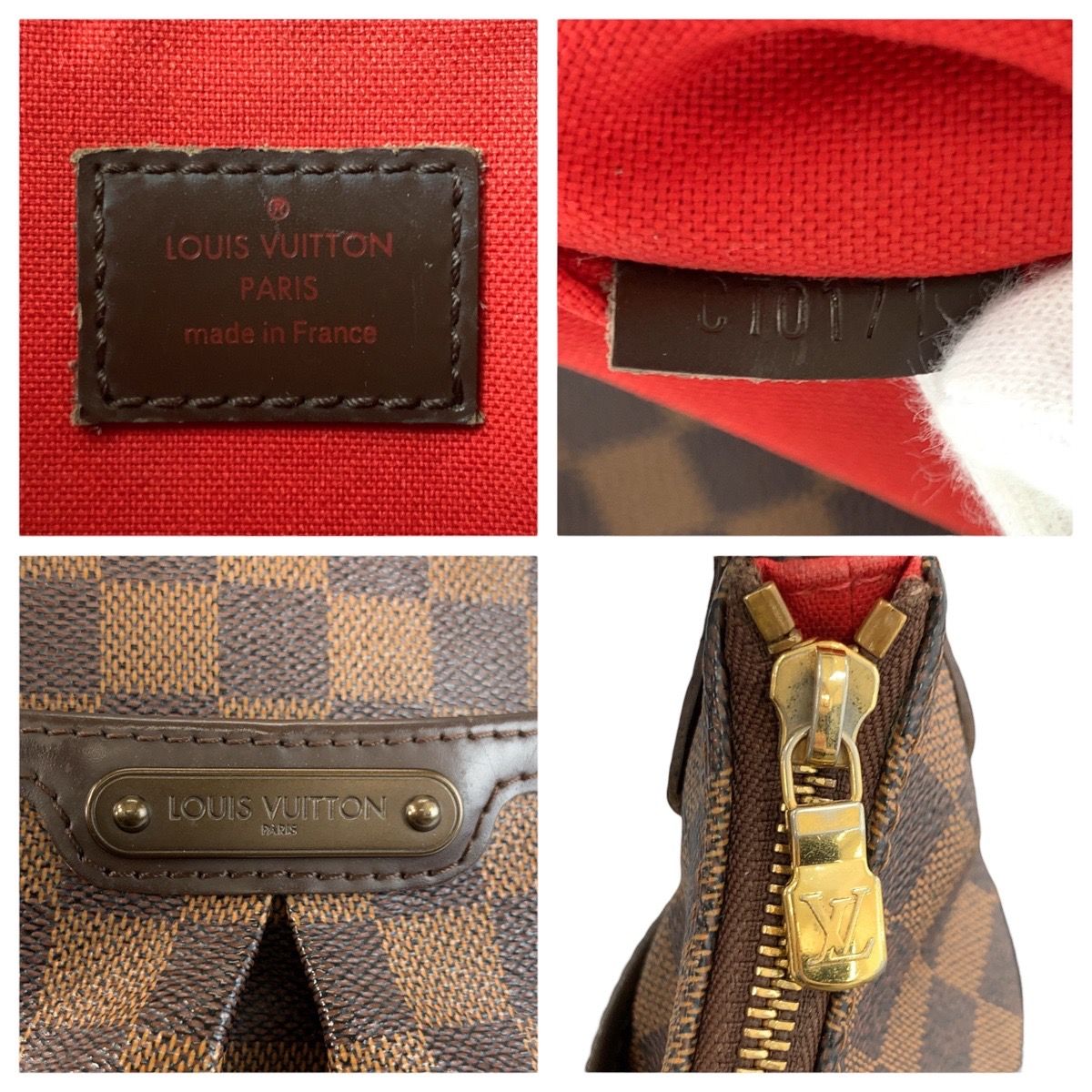 Louis Vuitton Damier Blue Msbeli PM Brown Gold Shoulder — view 3