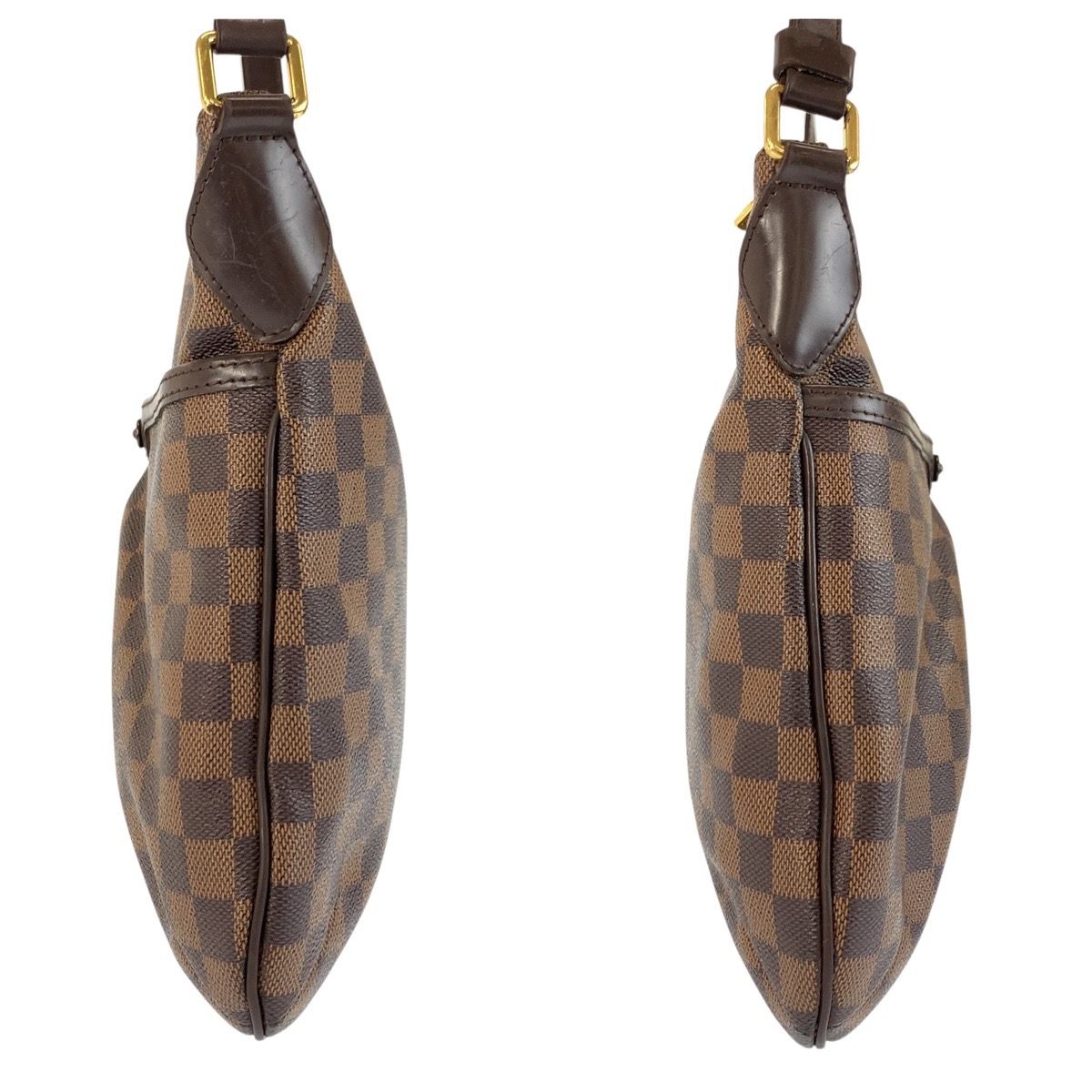 Louis Vuitton Damier Blue Msbeli PM Brown Gold Shoulder — view 7