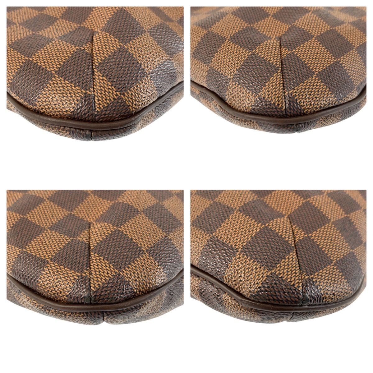 Louis Vuitton Damier Blue Msbeli PM Brown Gold Shoulder — view 4