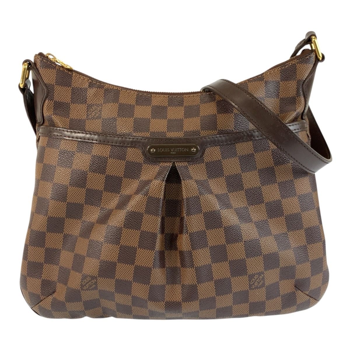 Louis Vuitton Damier Blue Msbeli PM Brown Gold Shoulder