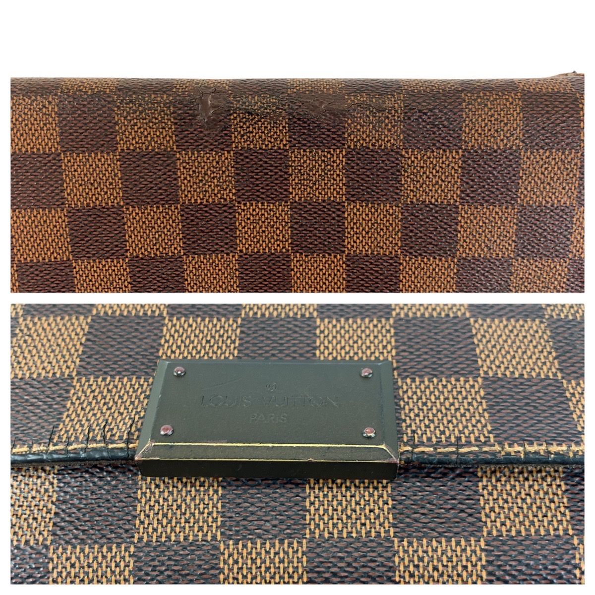 Louis Vuitton Damier District PM Brown Shoulder Bag Pochette — view 5