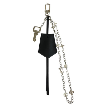 Louis Vuitton LV Initial Midnight Pearl Stacking Black Silver Leather — view 2