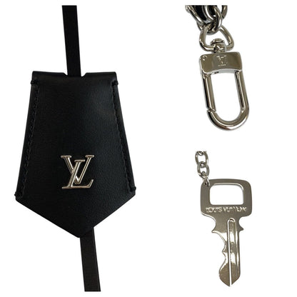 Louis Vuitton LV Initial Midnight Pearl Stacking Black Silver Leather — view 3