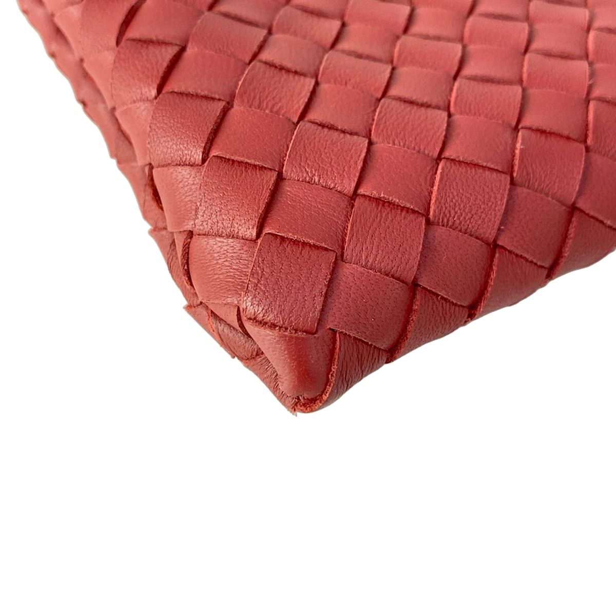 Bottega Veneta Clutch Intrecciato Bordeaux Leather — view 6