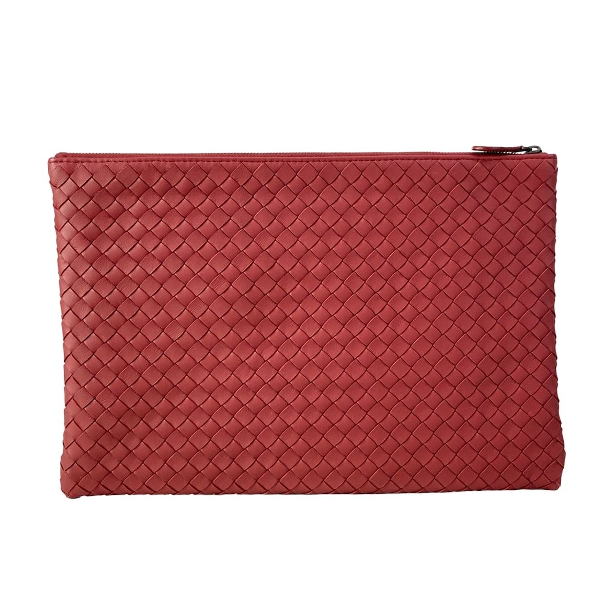 Bottega Veneta Clutch Intrecciato Bordeaux Leather — view 3
