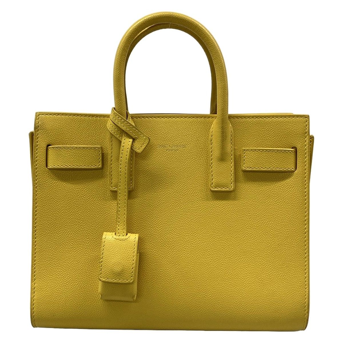 Saint Laurent Paris Tote Sac Dejournano Yellow Leather