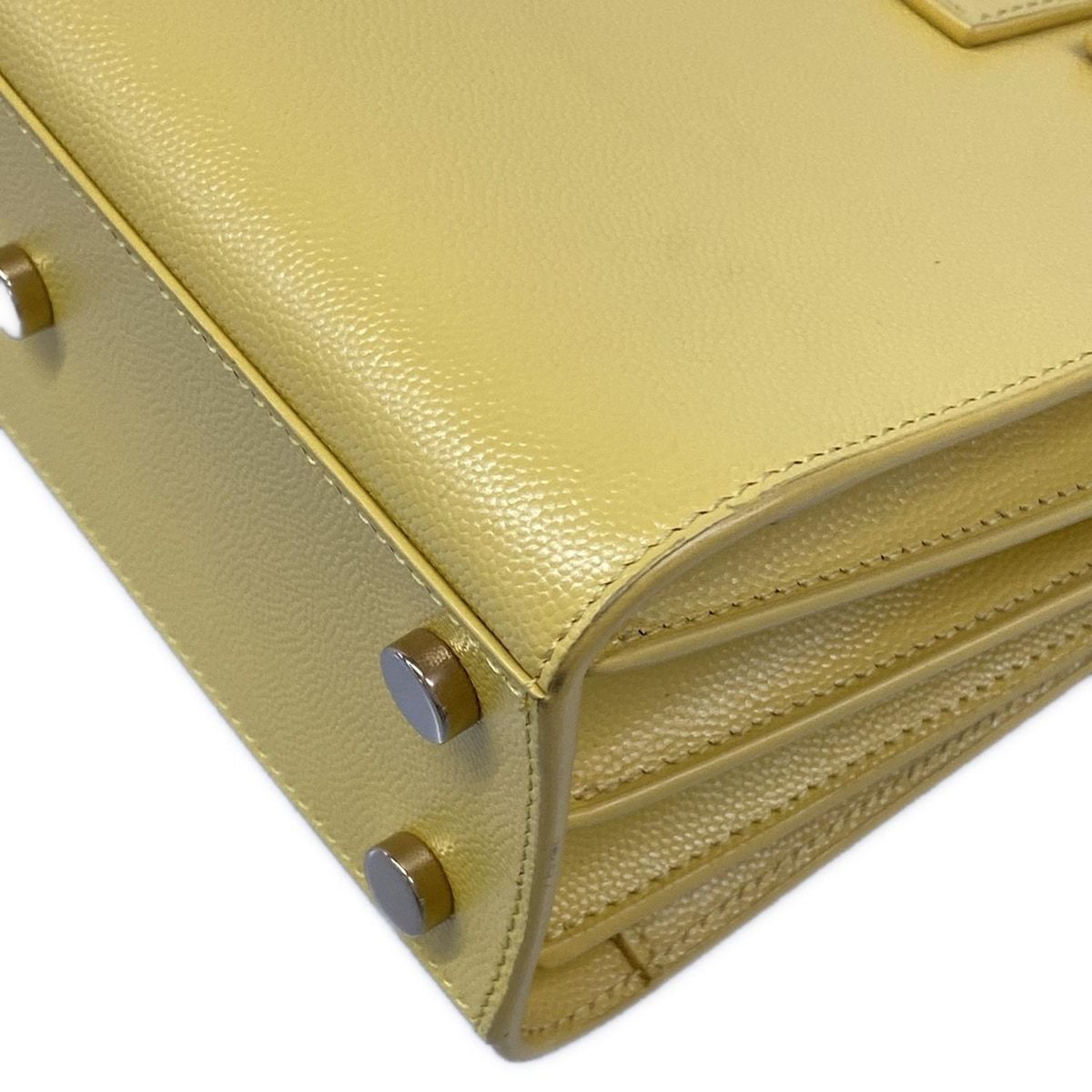 Saint Laurent Paris Tote Sac Dejournano Yellow Leather — view 6