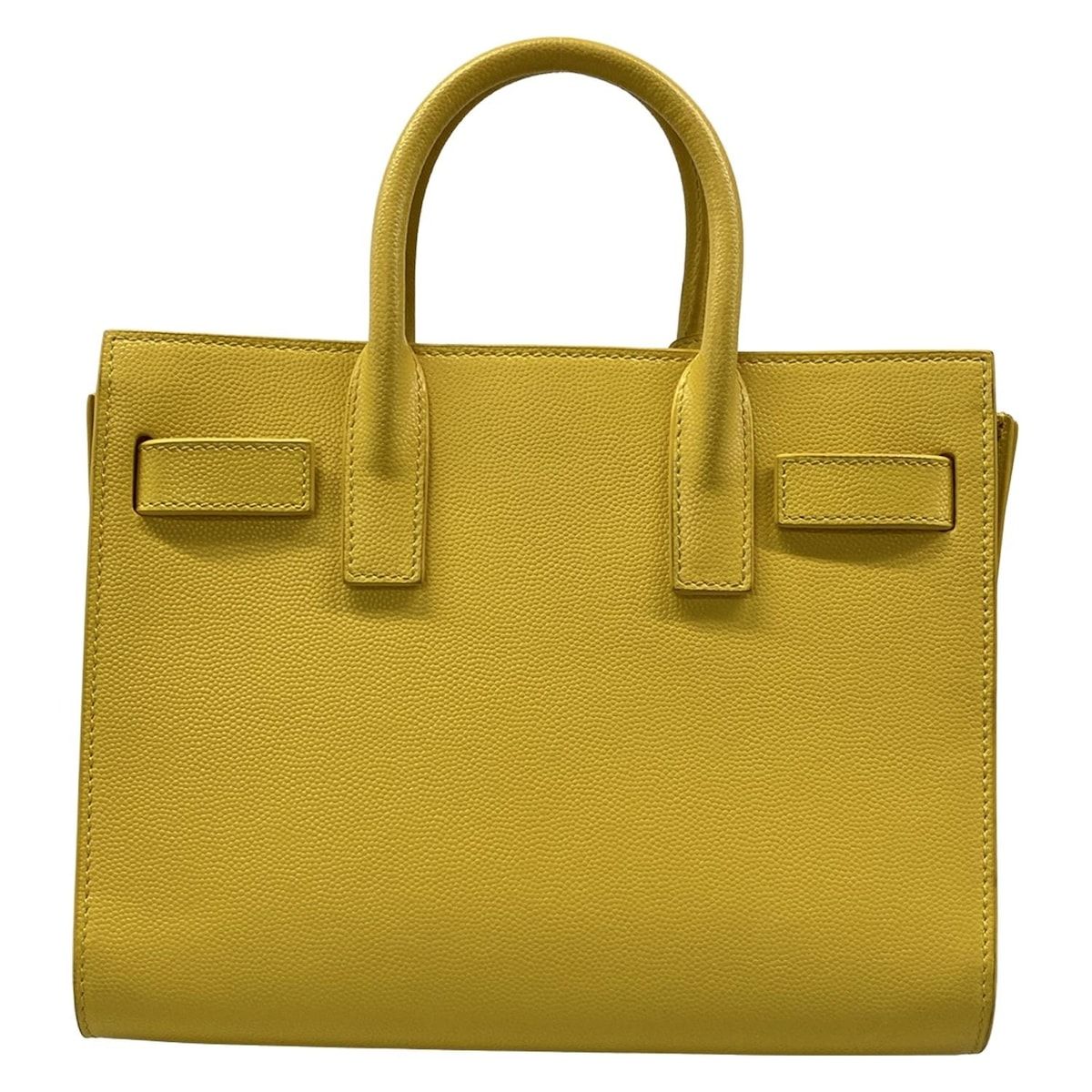 Saint Laurent Paris Tote Sac Dejournano Yellow Leather — view 3