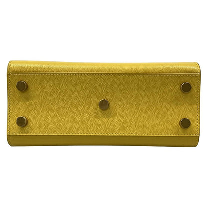 Saint Laurent Paris Tote Sac Dejournano Yellow Leather — view 5