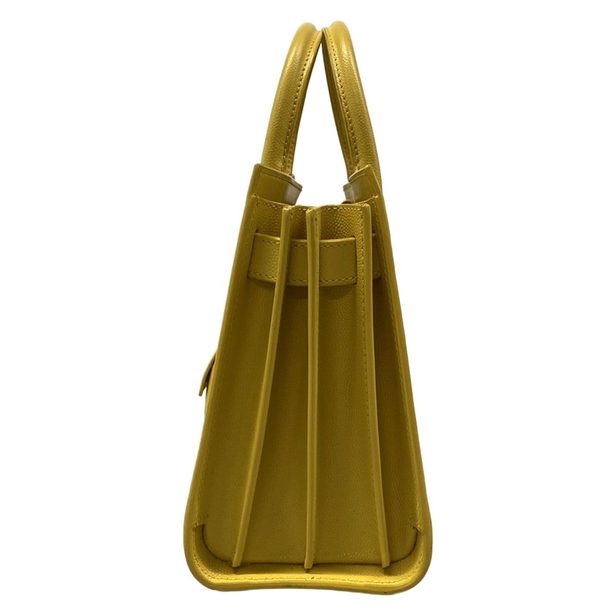 Saint Laurent Paris Tote Sac Dejournano Yellow Leather — view 4