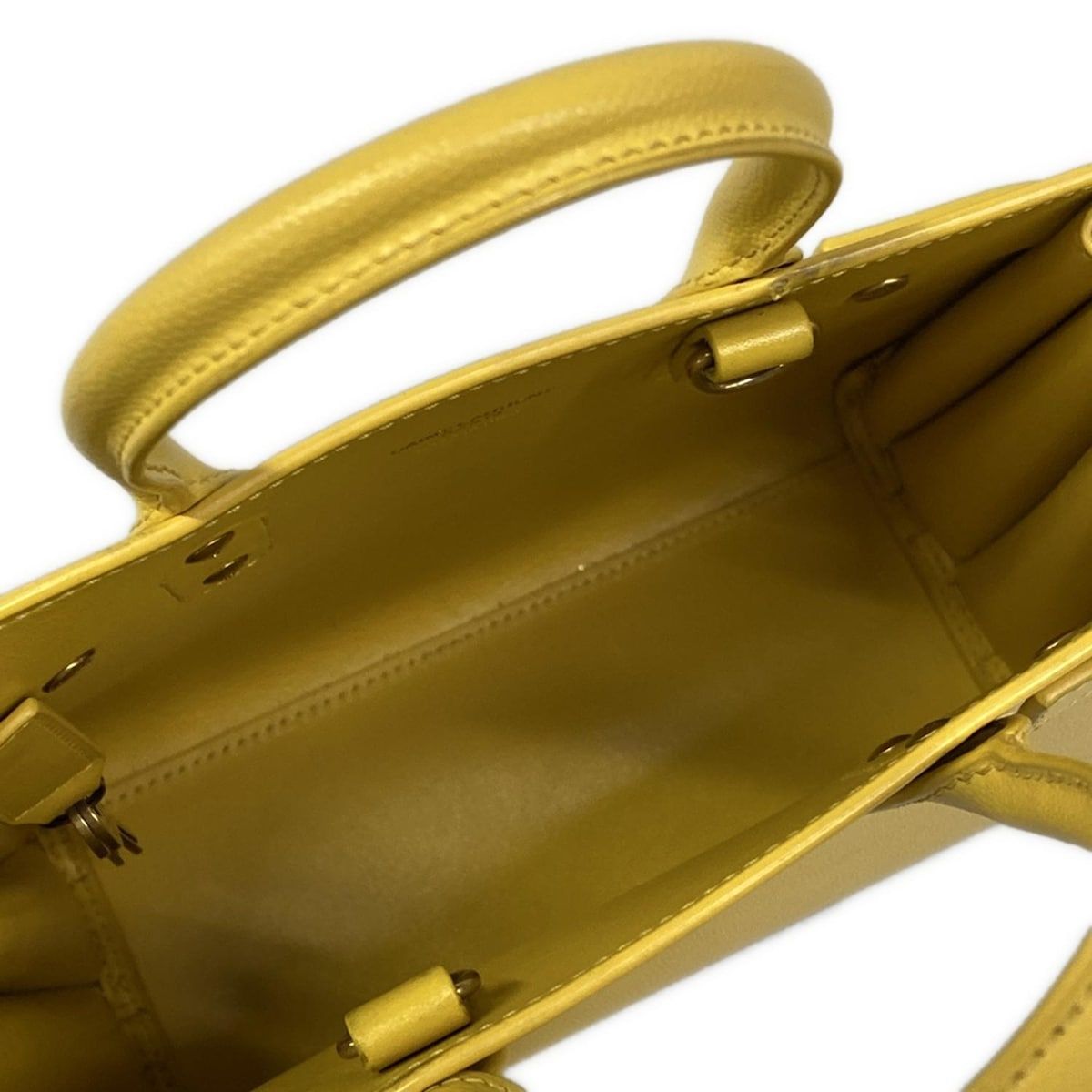 Saint Laurent Paris Tote Sac Dejournano Yellow Leather — view 7