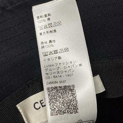 Celine Hat Trio Black Ivory Embroidery Cotton — view 6