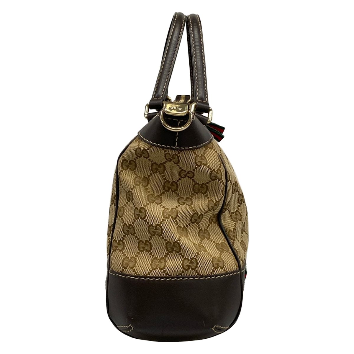 Gucci Handbag Mayfair GG Pattern Beige Dark Brown Multi Leather — view 2