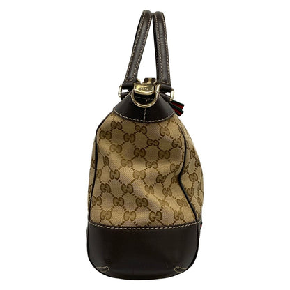 Gucci Handbag Mayfair GG Pattern Beige Dark Brown Multi Leather — view 2