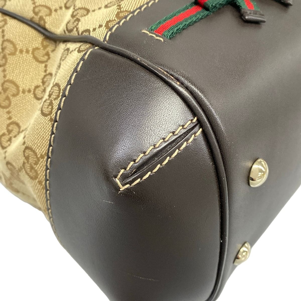 Gucci Handbag Mayfair GG Pattern Beige Dark Brown Multi Leather — view 6