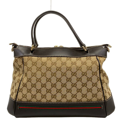 Gucci Handbag Mayfair GG Pattern Beige Dark Brown Multi Leather — view 3