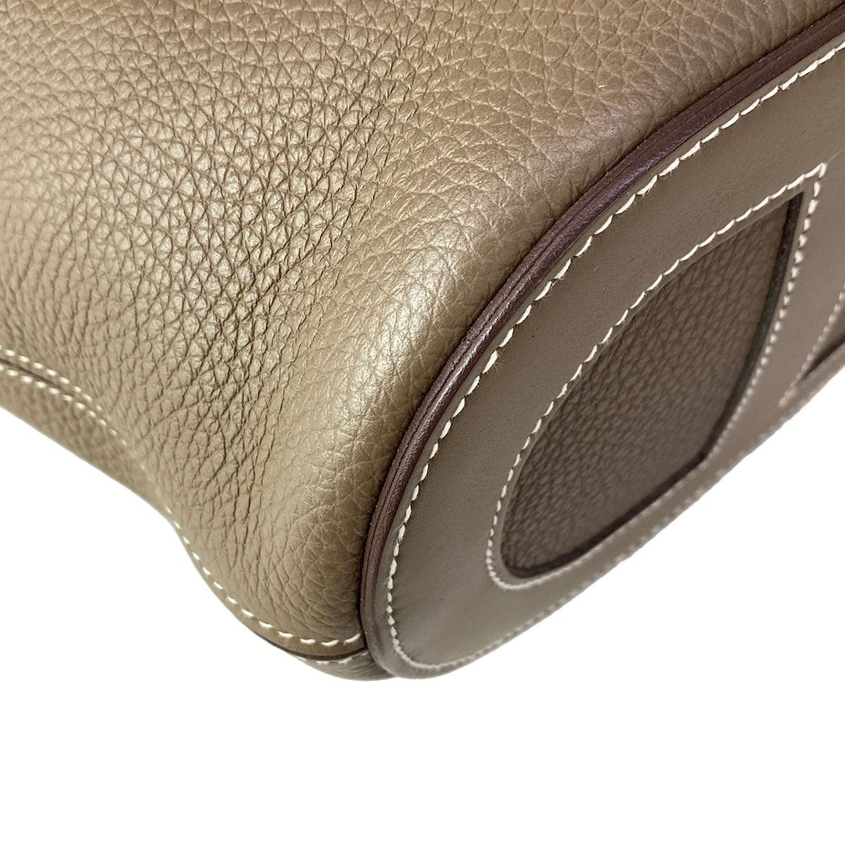 Hermes Handbag in the Loop 18 Etoupe Silver — view 8