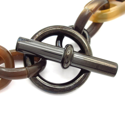 Hermes Bracelet Amarrage Chaine D'ancre Brown Navy Beige — view 4