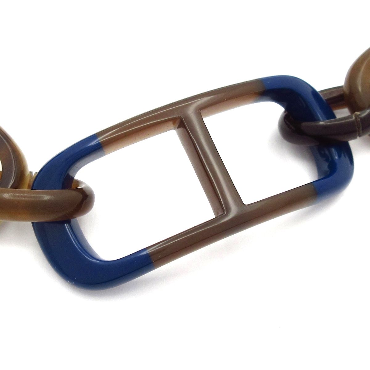 Hermes Bracelet Amarrage Chaine D'ancre Brown Navy Beige — view 2