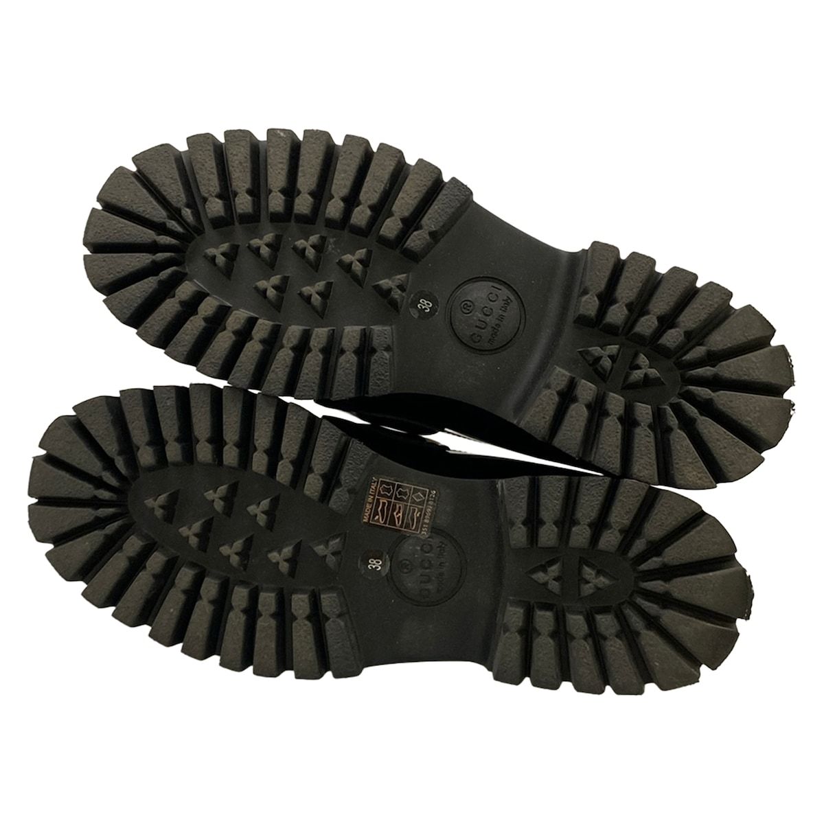 Gucci Loafers 38 Horsebit Black Thick Sole Leather — view 8