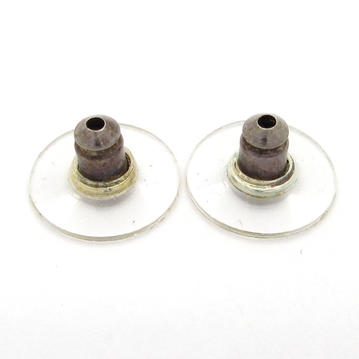 Chanel Earrings Silver White Pearl CC Logo — view 6