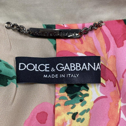 Dolce & Gabbana Jacket 38 S Beige Long Sleeve Double Spring Autumn — view 3