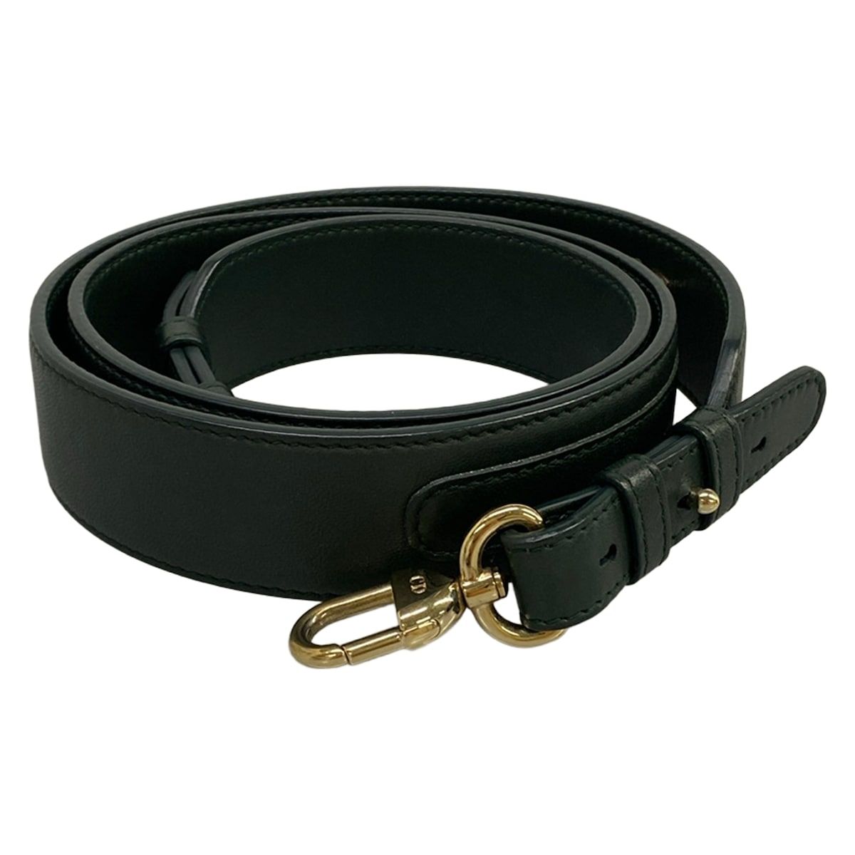 Dior Shoulder Strap Dark Green Gold Multi Leather