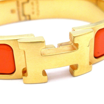 Hermes Bangle Click Gold Orange Bracelet — view 5