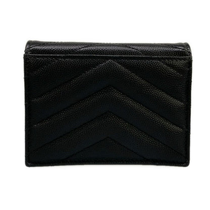 Saint Laurent Paris Bifold Wallet Monogram Black Leather — view 2