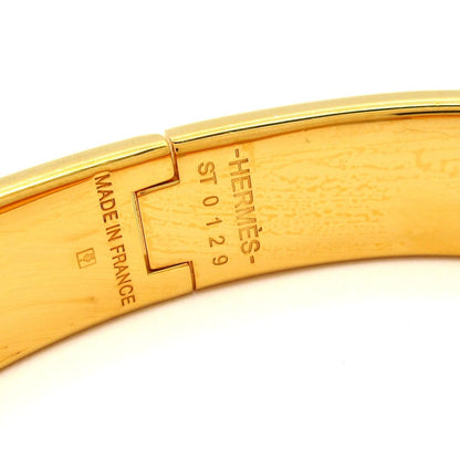 Hermes Bangle Click Gold Blue Gray Multi Bracelet — view 4
