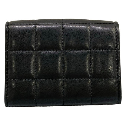 Saint Laurent Paris Trifold Wallet Origami Tiny Black Leather — view 2