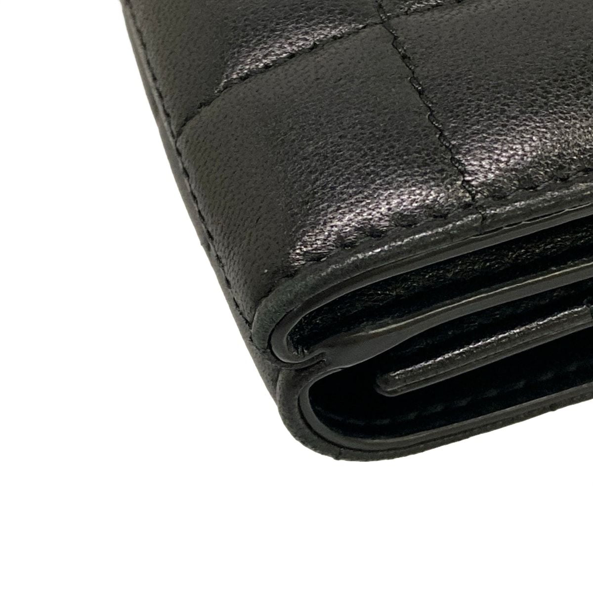Saint Laurent Paris Trifold Wallet Origami Tiny Black Leather — view 6