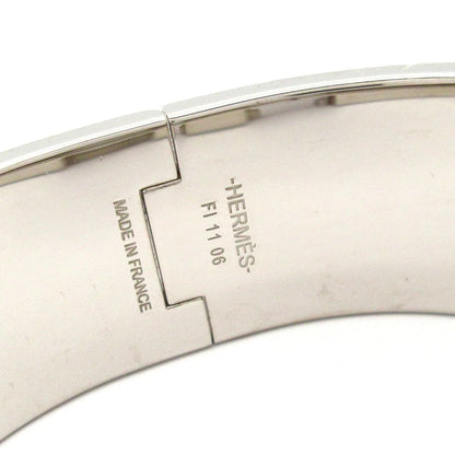 Hermes Bangle Clic Clac Silver Light Pink Bracelet — view 4