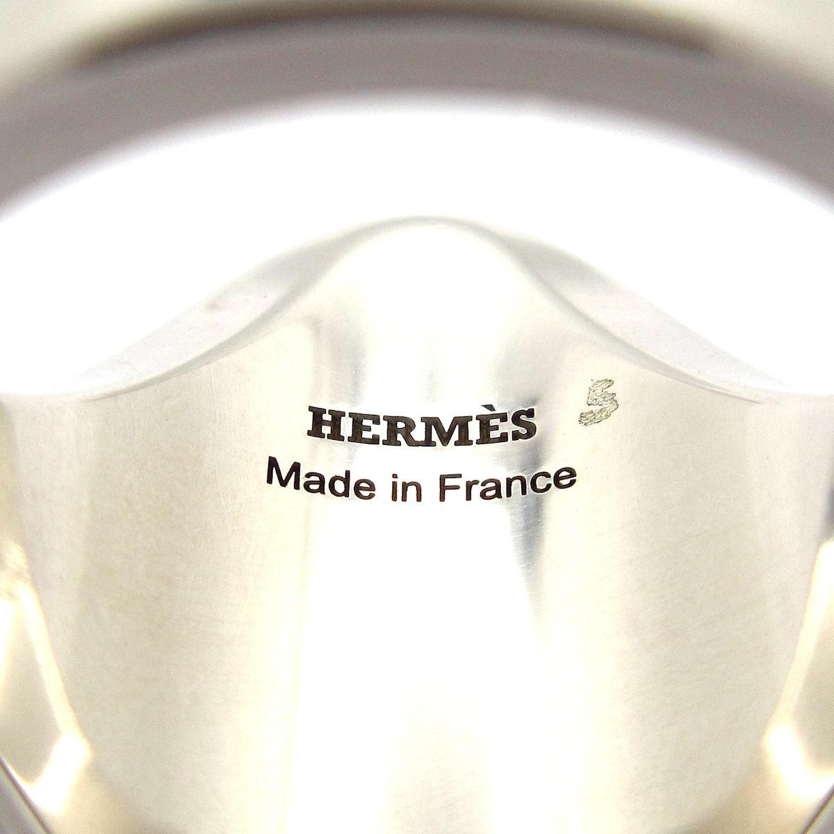 Hermes Ring 53 Chaine D'ancre Verso Silver Black — view 5