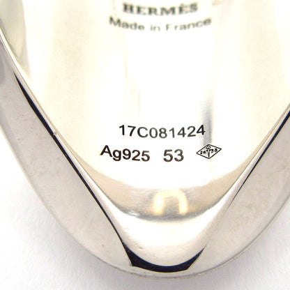 Hermes Ring 53 Chaine D'ancre Verso Silver Black — view 6