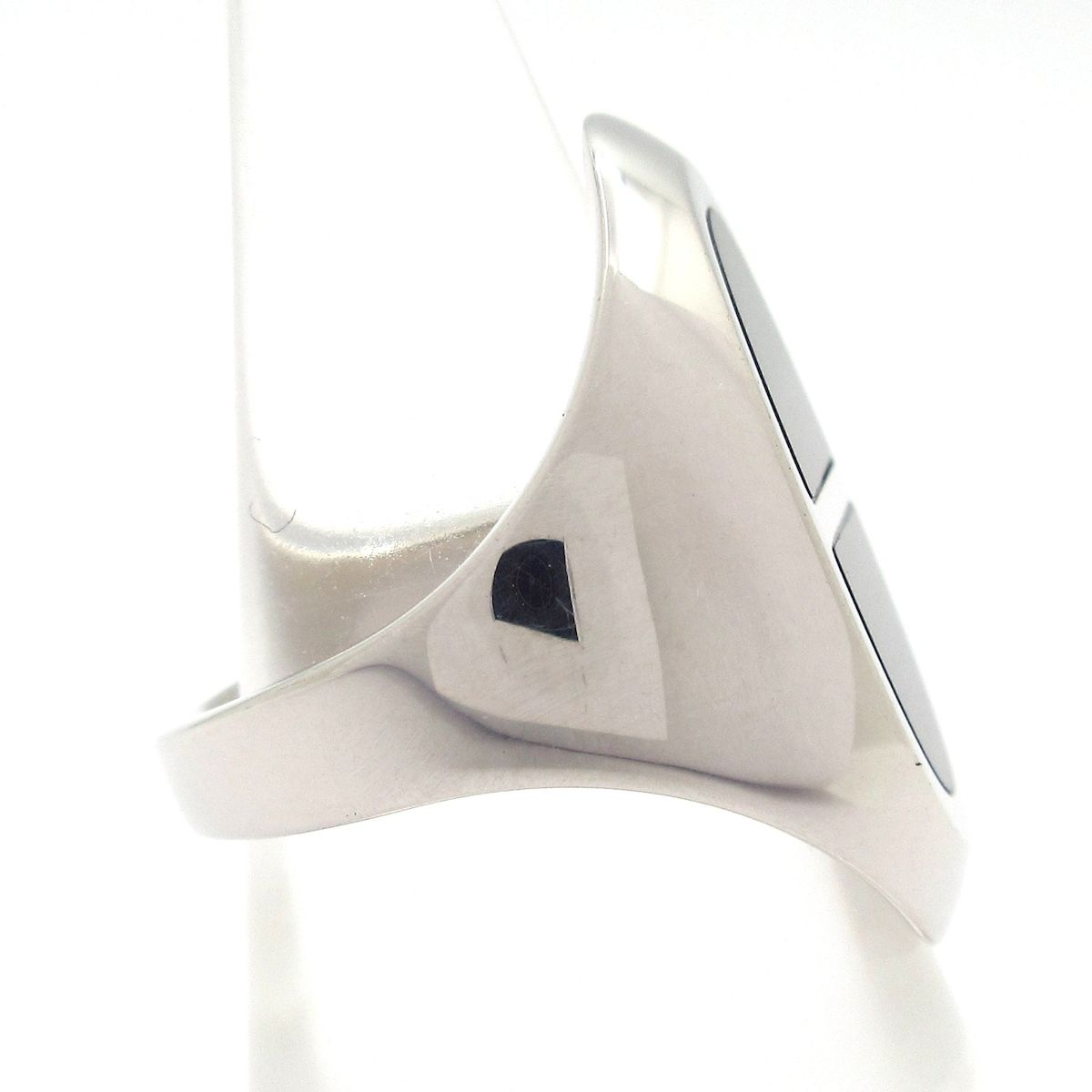 Hermes Ring 53 Chaine D'ancre Verso Silver Black — view 2