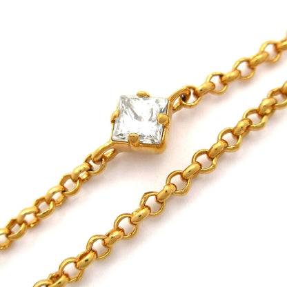 Louis Vuitton Necklace LV Gold Clear Monogram Flower LV Signature — view 6