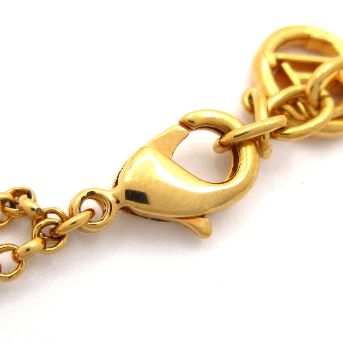 Louis Vuitton Necklace LV Gold Clear Monogram Flower LV Signature — view 4