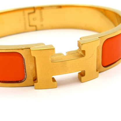 Hermes Bangle Click Gold Orange Bracelet — view 5