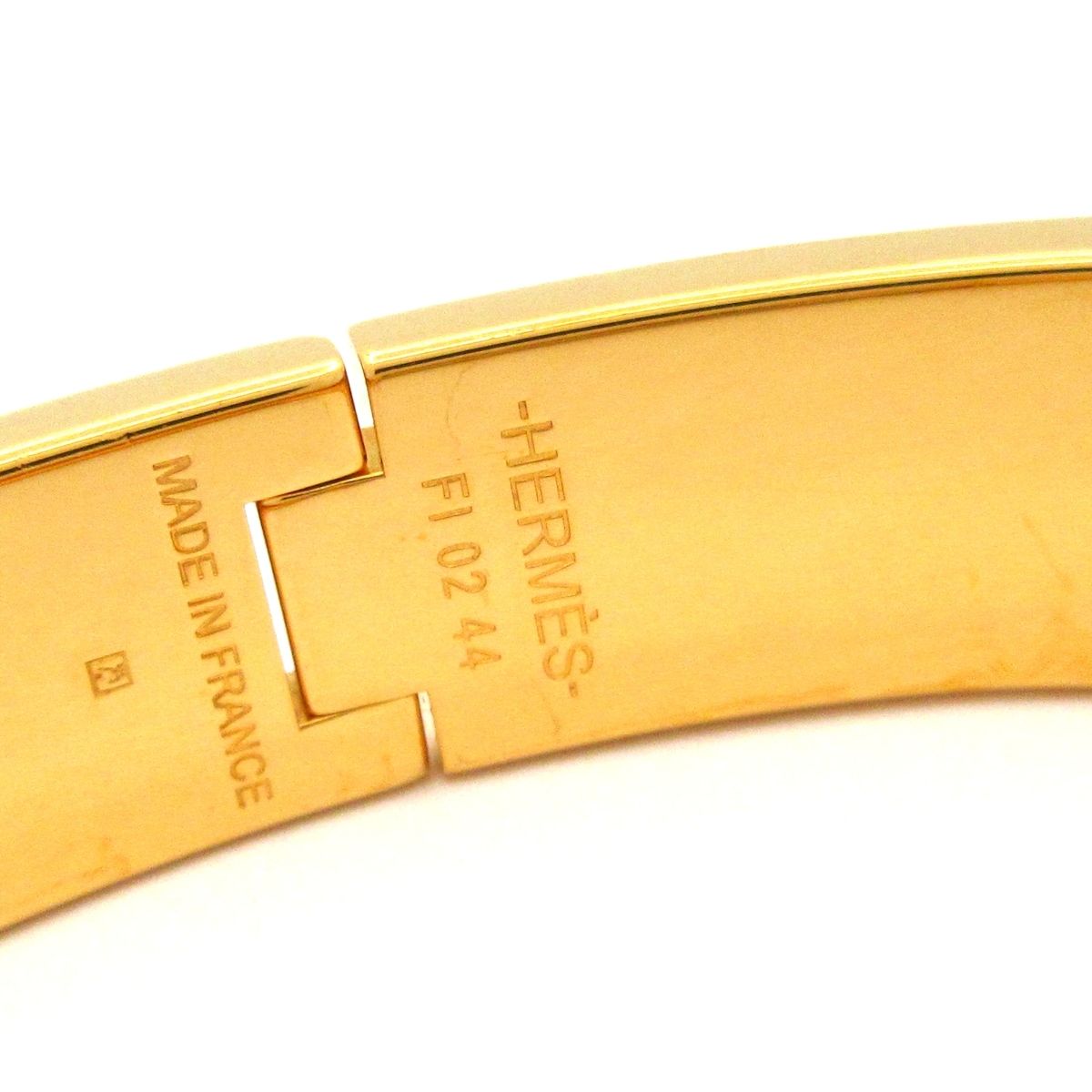 Hermes Bangle Click Gold Light Pink Bracelet — view 4