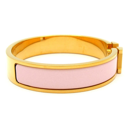 Hermes Bangle Click Gold Light Pink Bracelet — view 2
