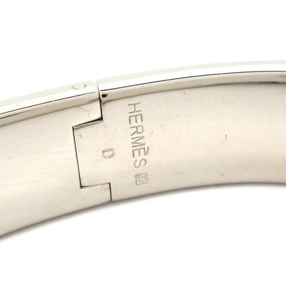 Hermes Bangle Click Silver Light Pink Bracelet — view 4