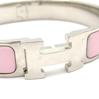 Hermes Bangle Click Silver Light Pink Bracelet — view 5